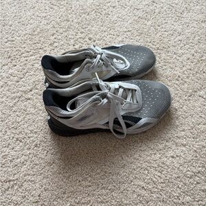 Reebok Gray and Black Athletic Running Shoes